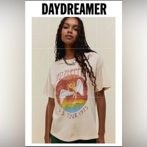 Daydreamer Led Zeppelin Tour 1975 Boyfriend Tee. NWOT